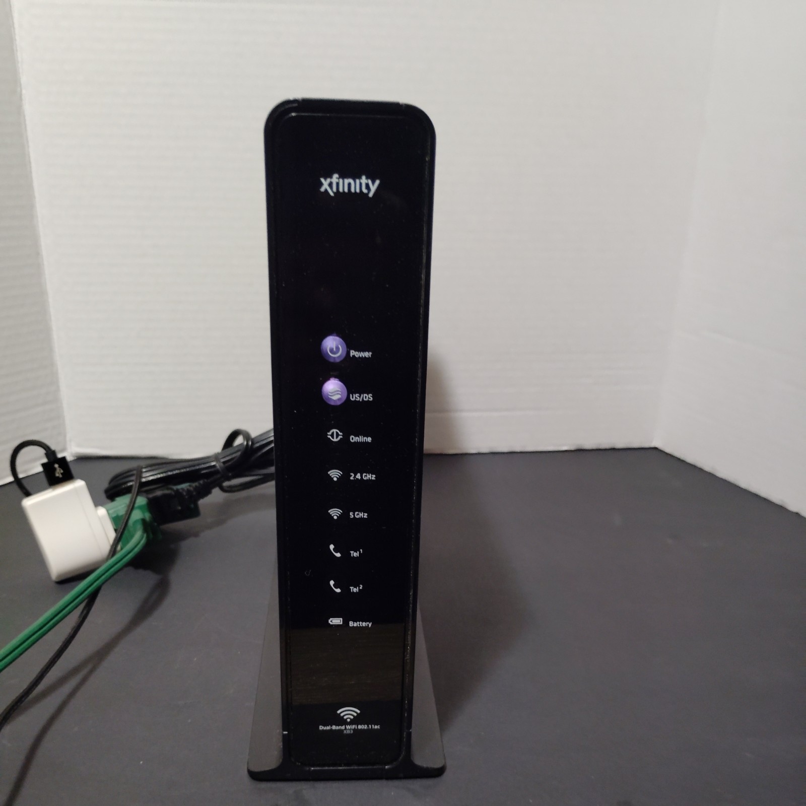 ARRIS TG1682G Dual Band Wireless Cable Modem Router with Cord Reset To Factory