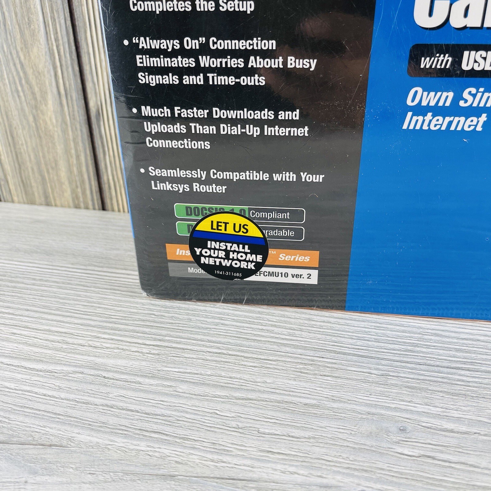 Linksys BEFCMU10 Cable Modem with Cable and USB and Ethernet Connections SEALED