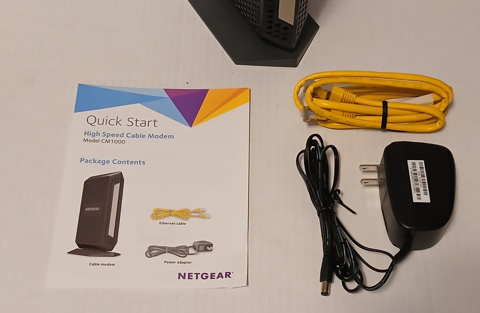 Netgear CM1000 Ultra High Speed Cable Modem (Black)