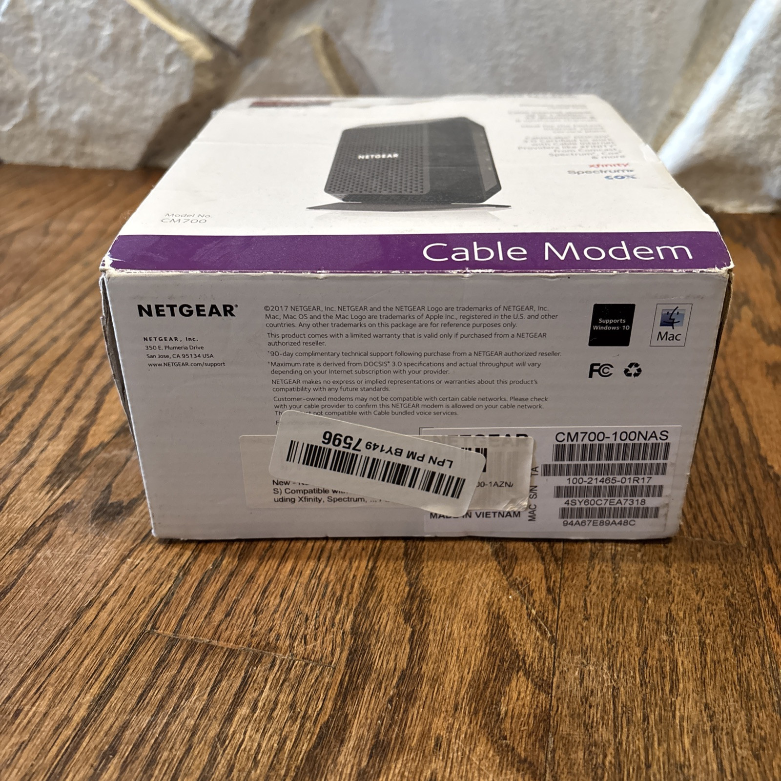 NETGEAR CM700-100NAS Cable Modem