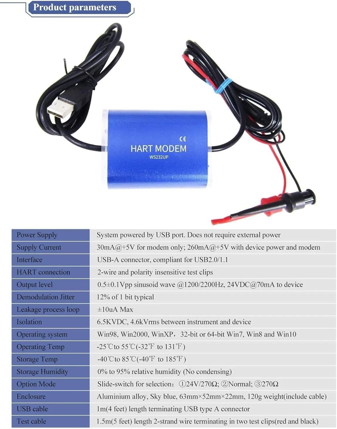 Versatile USB to HART Modem – Enables Efficient Data Exchange for HART Devices