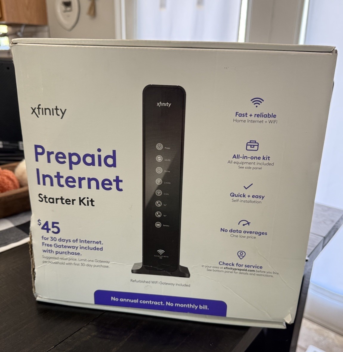 Xfinity Arris TG1682P Prepaid Dual-band Wi-Fi Modem With Power Cords