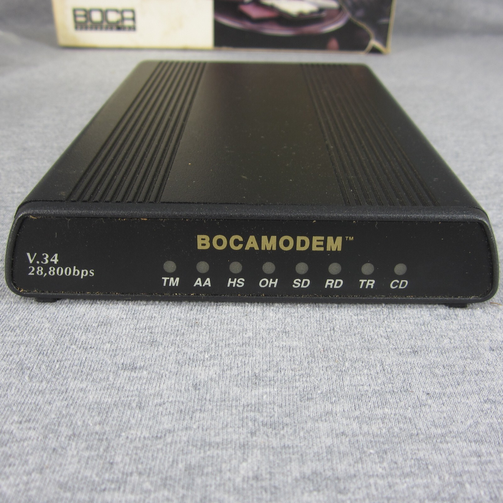 Vintage Boca Bocamodem V.34 28,800bps External Modem Data Fax
