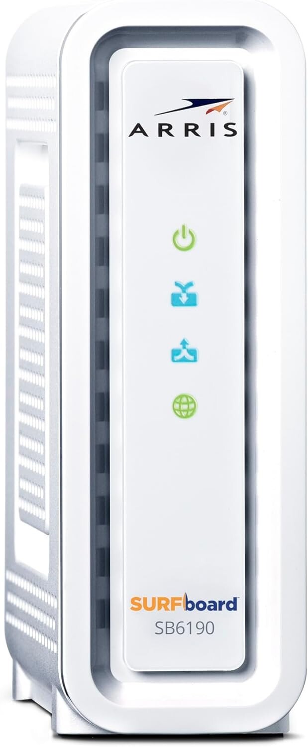 ARRIS (SB6190) – Cable Modem – Fast DOCSIS 3.0 32×8 Gigabit Modem, For Comcast