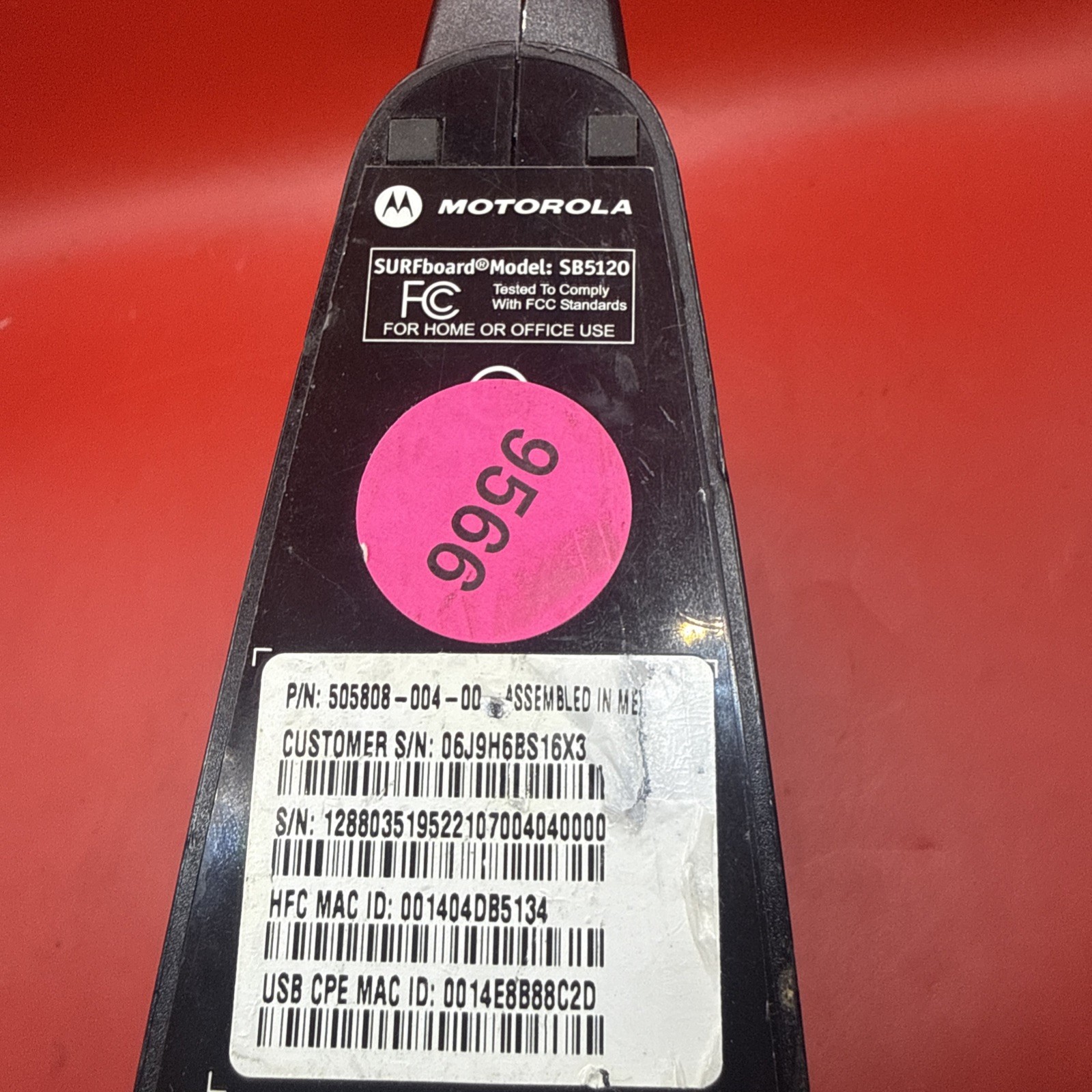 Motorola SURFboard SB5120 Cable Modem No POWER ADAPTER