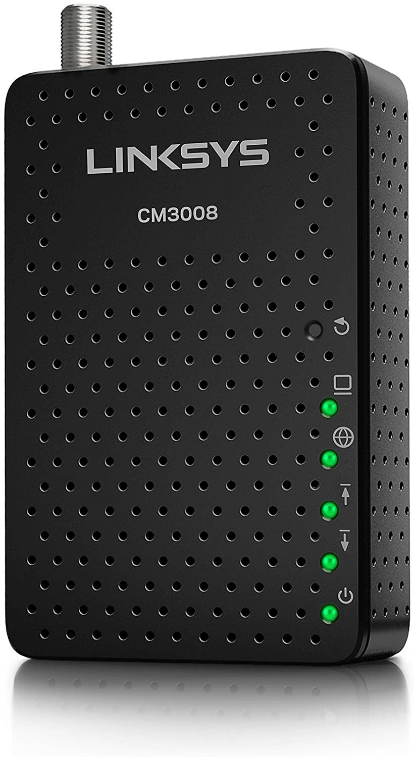Linksys DOCSIS 3.0 8×4 Cable Modem Certified with Comcast Xfinity, Spectrum, Cox