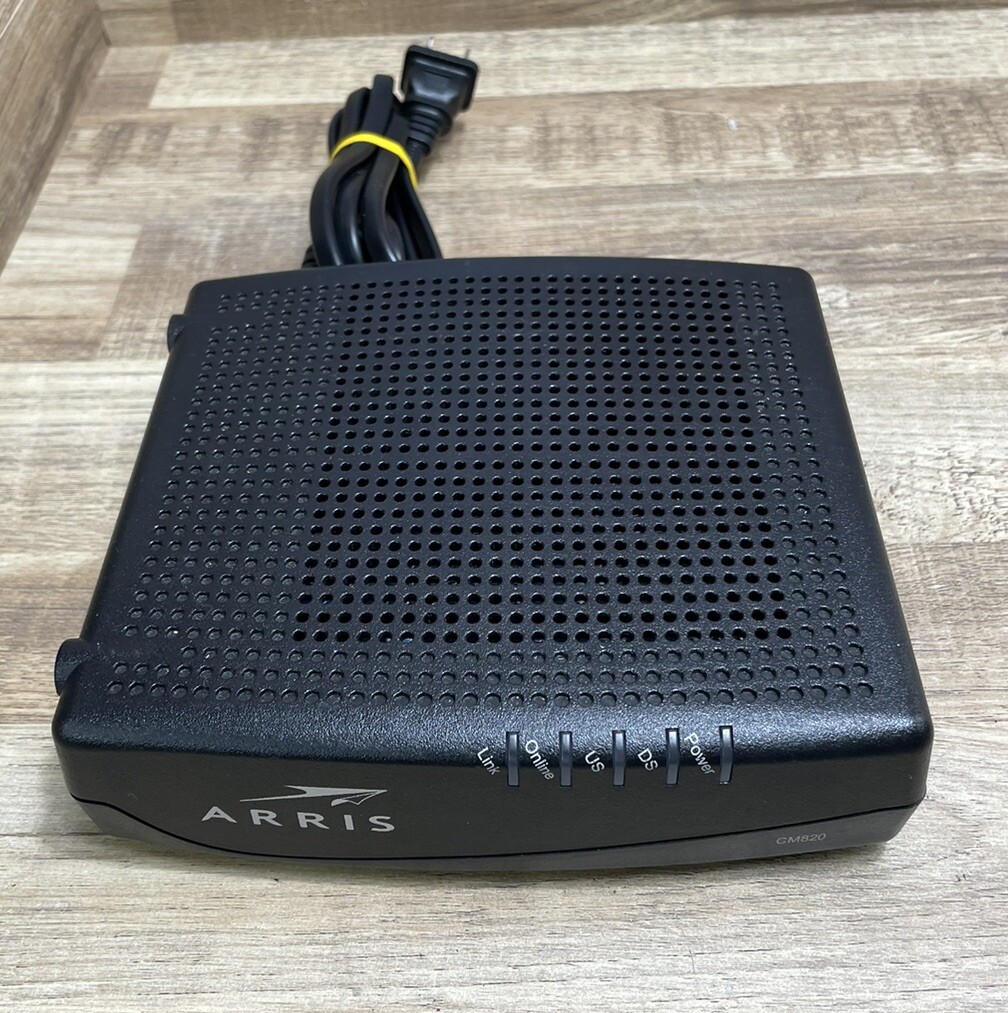 Arris CM820 Cable/3.0 Internet Modem CM820a DOCSIS with Power Cord