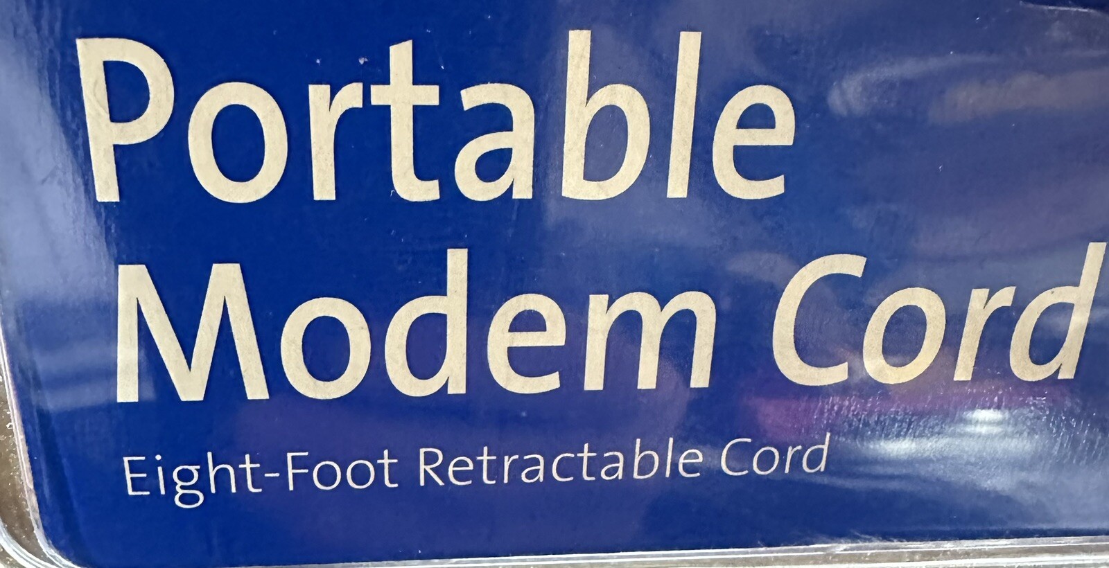 Kensington Portable Modem Cord 8 Foot Retractable Cord Convenient Travel Size