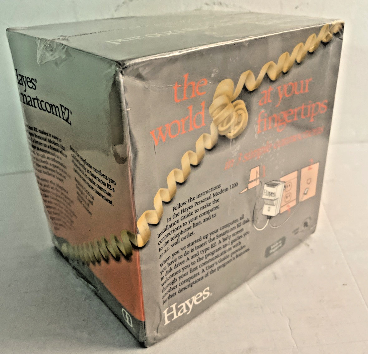 Vintage HAYES Personal Modem 1200 & Smartcom EZ in box Factory Sealed & NEW