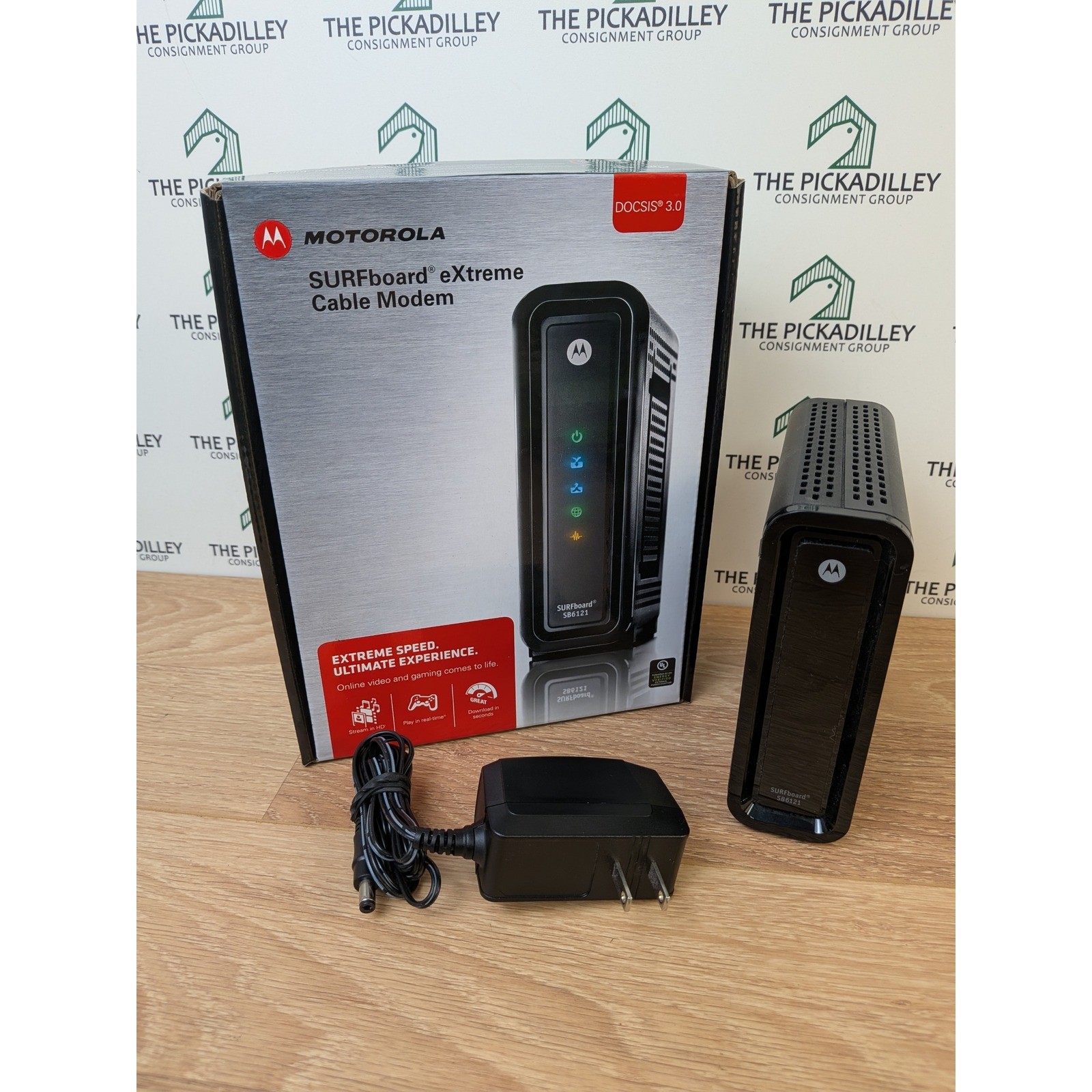 Motorola SURFboard eXtreme Cable Modem SB6121 DOCSIS 3.0 Black 160 Mbps