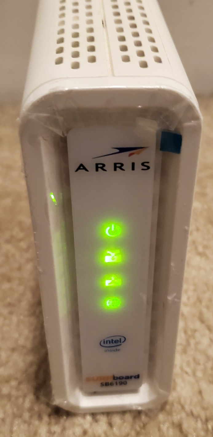 ARRIS SB6190 DOCSIS 3.0 Cable Modem 32×8 Gigabit – Xfinity / Spectrum / Cox