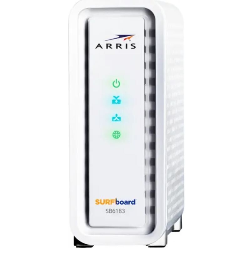 ARRIS SB6183 DOCSIS 3.0 Cable Modem, 16×4 Gigabit, Up to 400 Mbps ISP Compatible