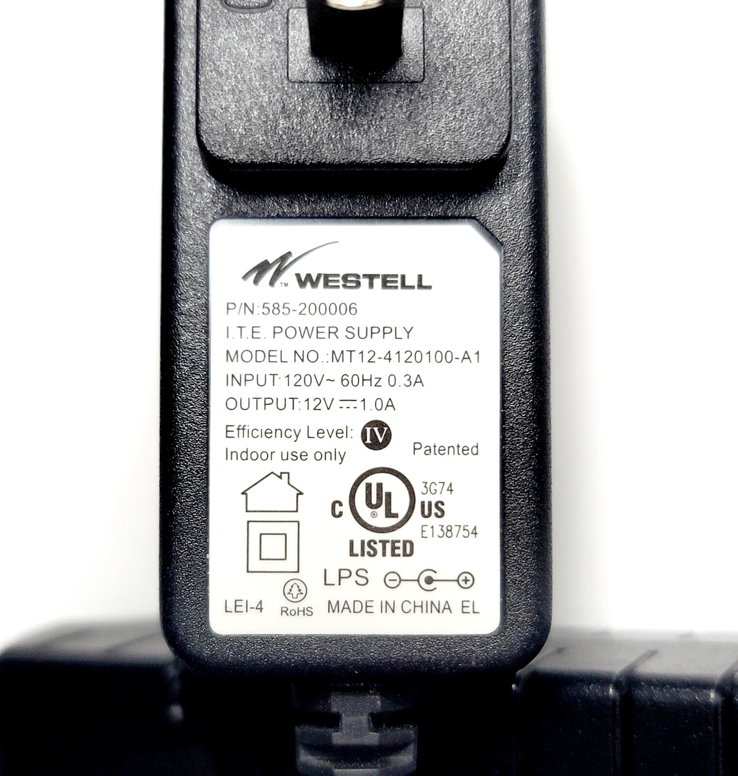Westell 12VDC 6100F ADSL2 + Modem F90-610015-06 Rev F Wind River Internet Data