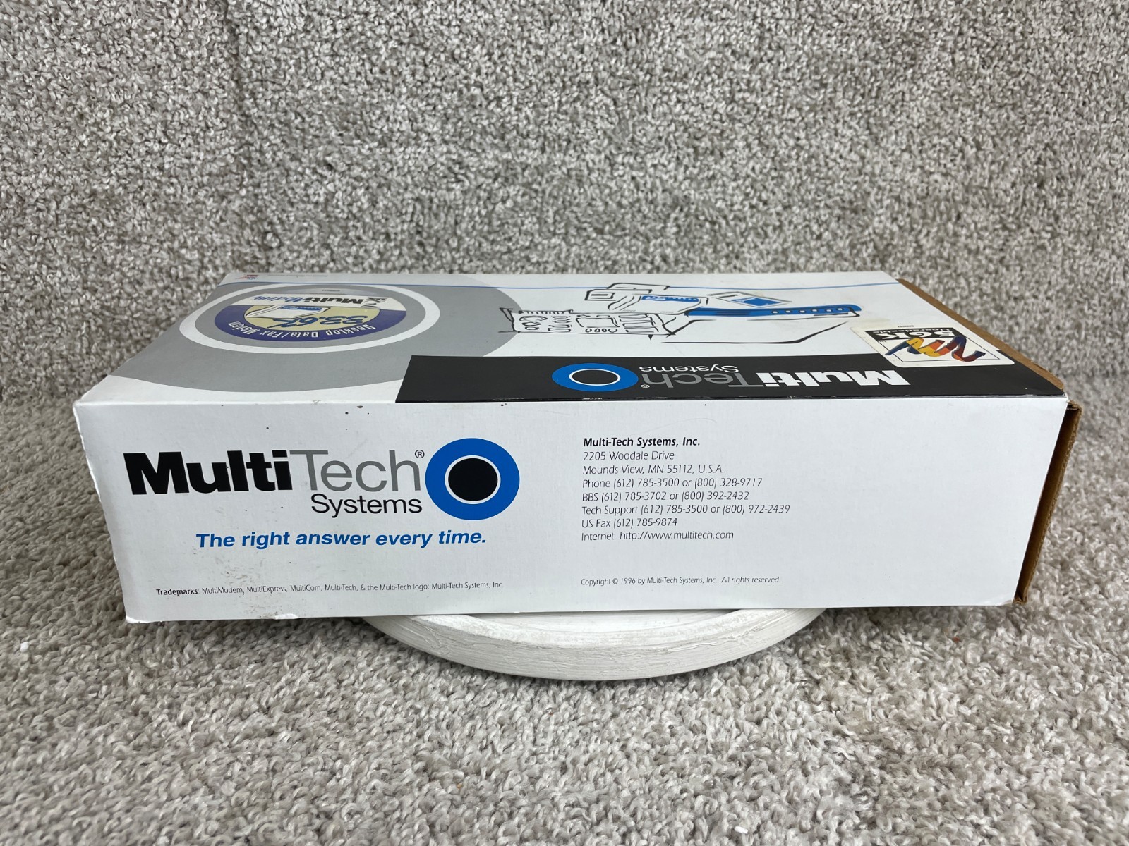 Multi-Tech Systems MT2834ZDXb MultiModem ZDX External Data/Fax Modem