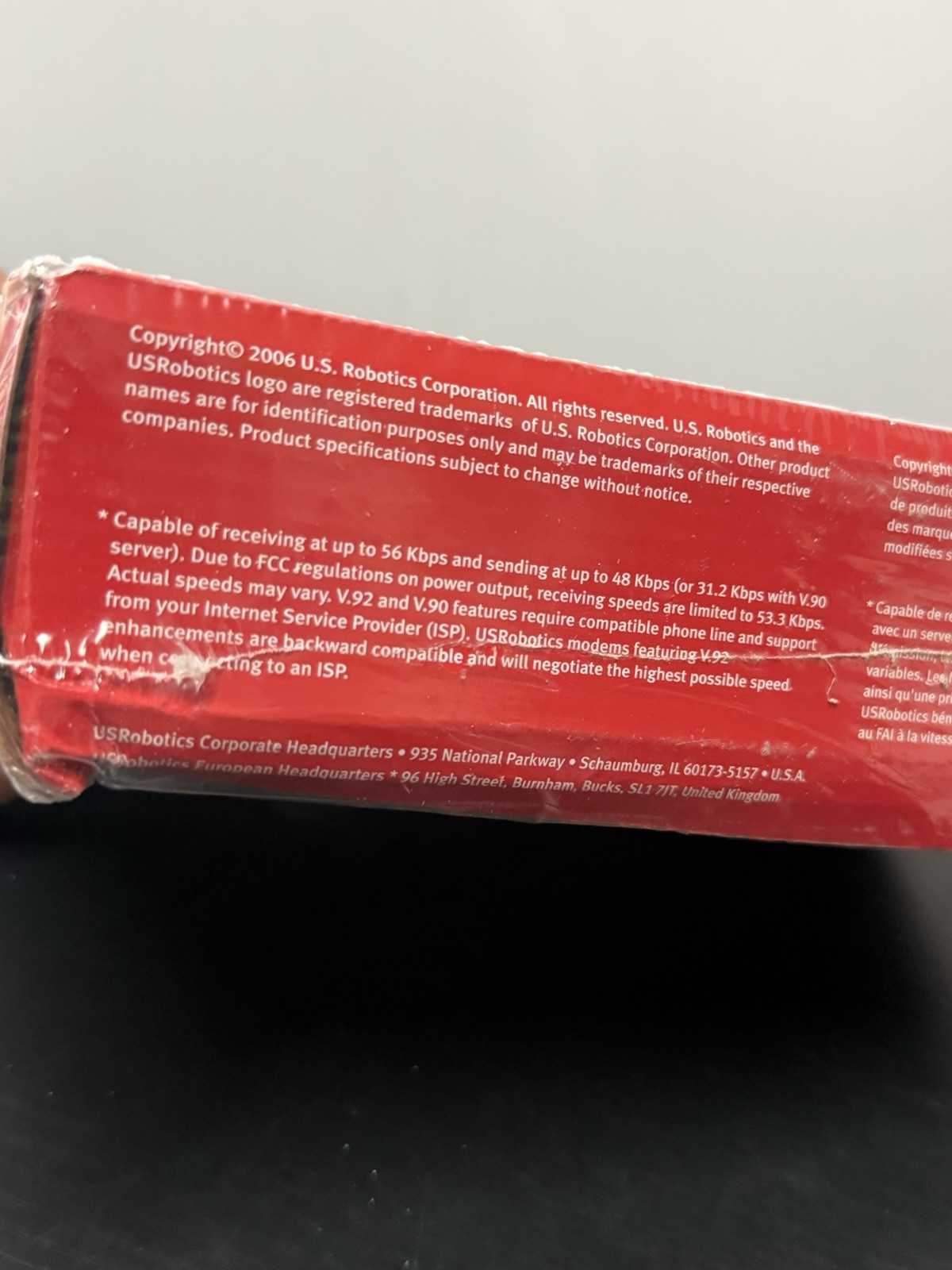 NEW SEALED USRobotics 56K Faxmodem V.92 External Modem Model 5686G Vintage