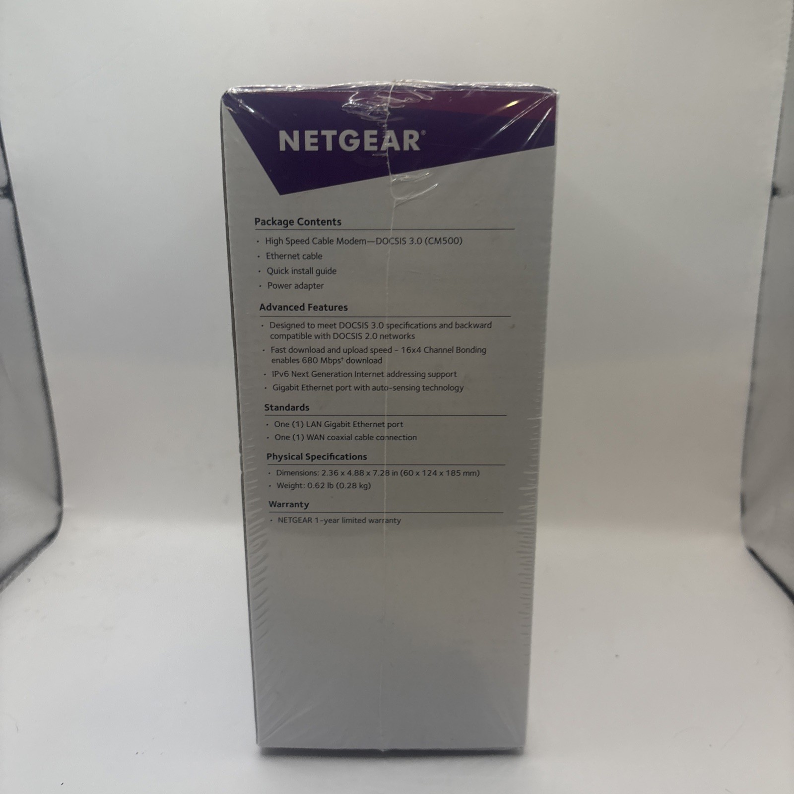 Netgear CM500 DOCSIS 3.0 680Mbps Cable Modem Xfinity Spectrum Cox Internet New