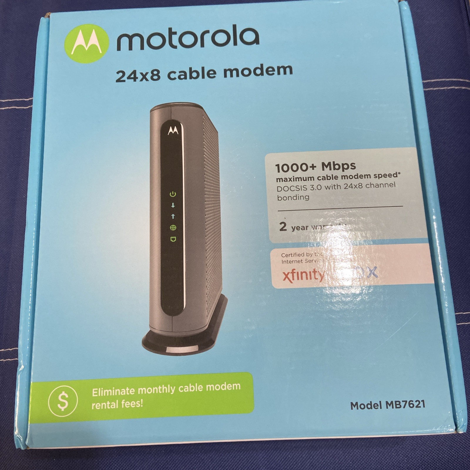 🔥🔥Motorola MB7621-10 1000 Mbps Cable Modem New/Open Box. 🔥🔥🔥