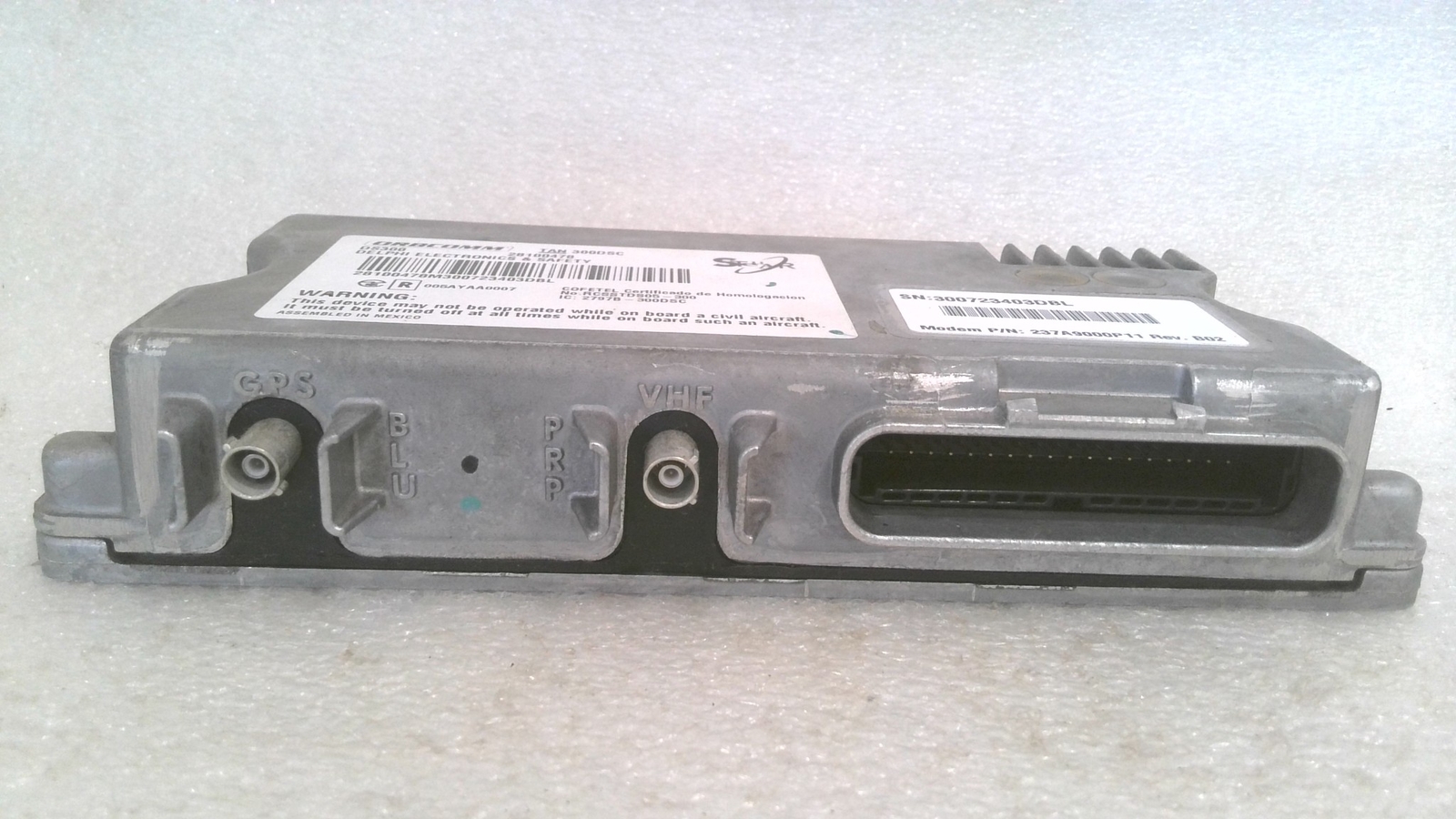 ORBCOMM STELLAR DS300 237A9000P11 28100478 SATELLITE MODEM, DELPHI ELECT & SAFET