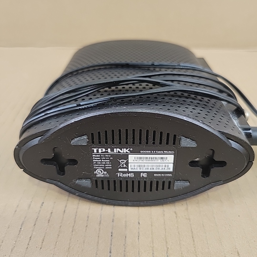 TP LINK TC-7610 DOCSIS 3.0 High Speed Cable Modem
