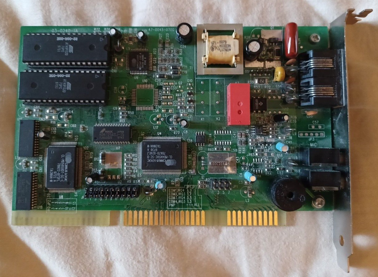 ISA Modem/Audio , LNQ750819, 47-0045-070G REV A4
