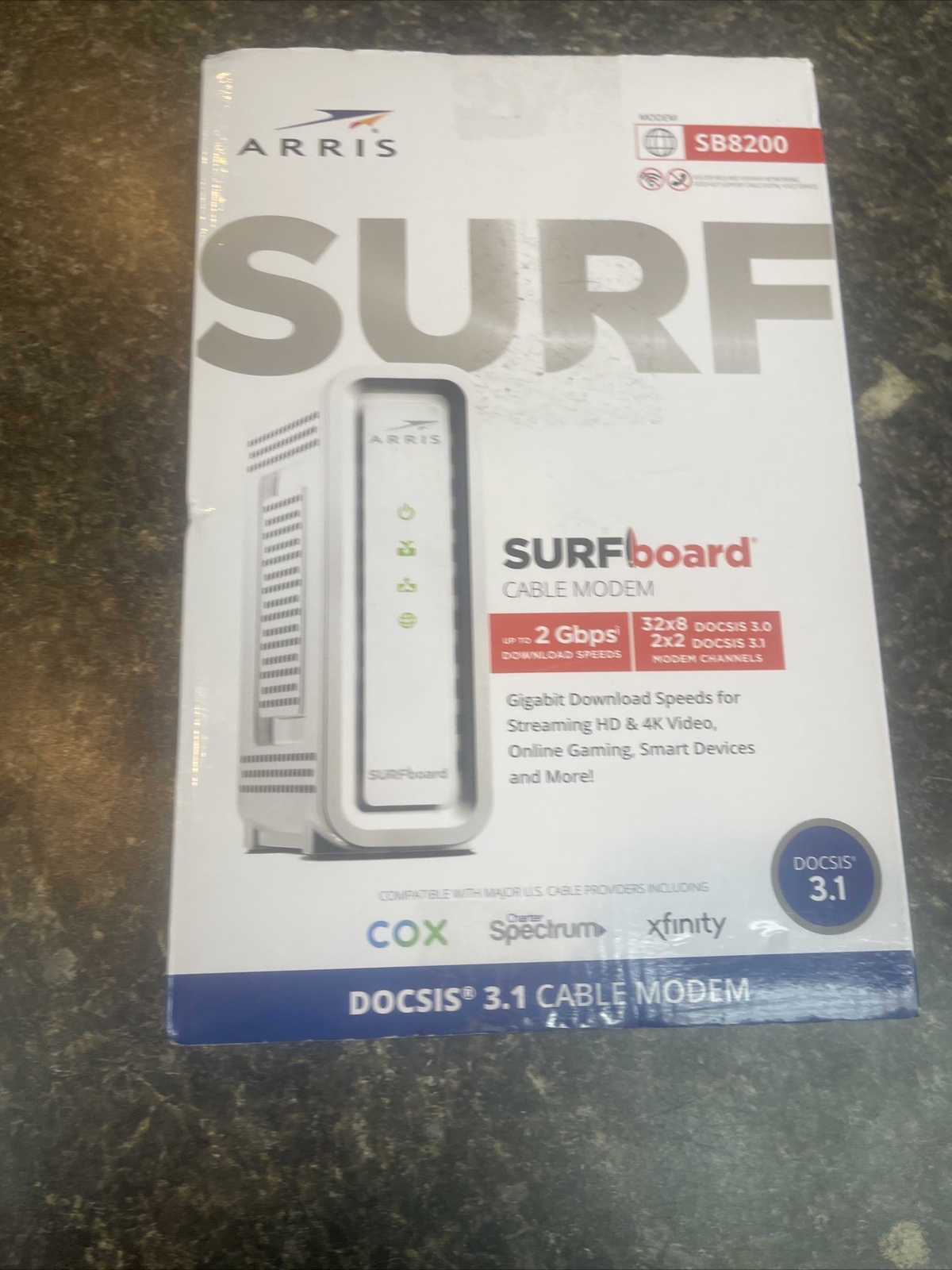 ARRIS SB8200 Surfboard DOCSIS 3.1 Cable Modem – NEW Open Box By ARRIS