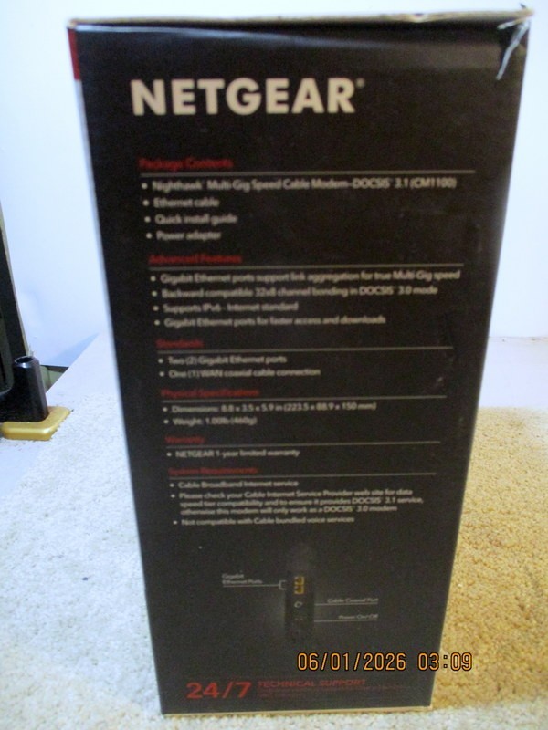 NETGEAR Nighthawk CM1100 Cable Modem
