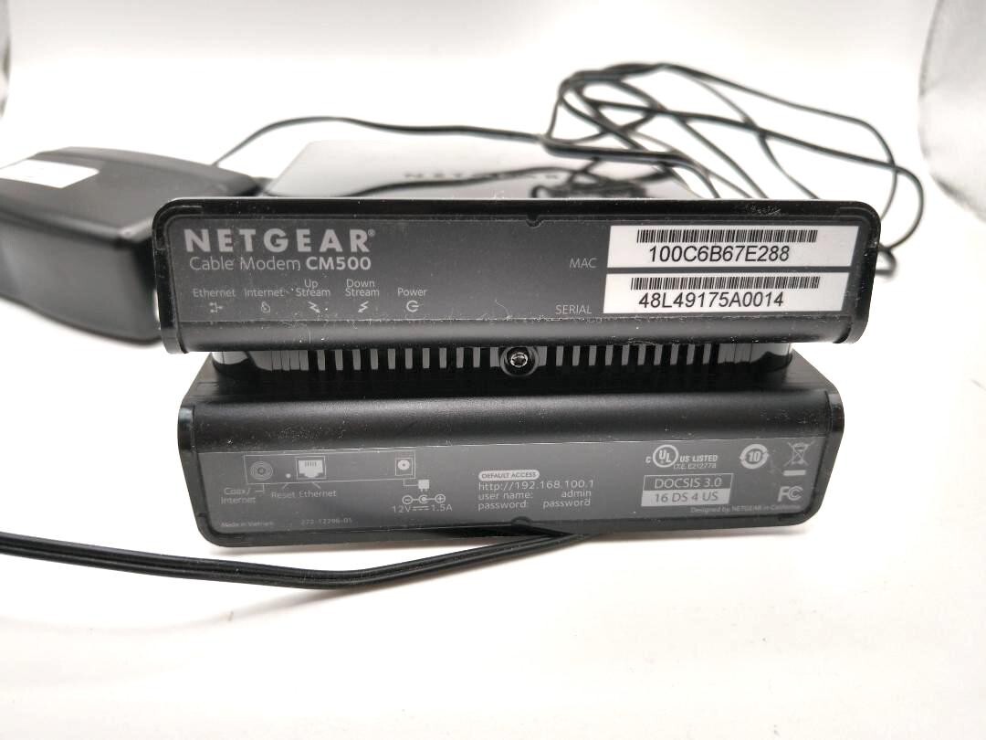Netgear CM500 High Speed Cable Modem DOCSIS 3.0 Xfinity Cox Spectrum Comcast
