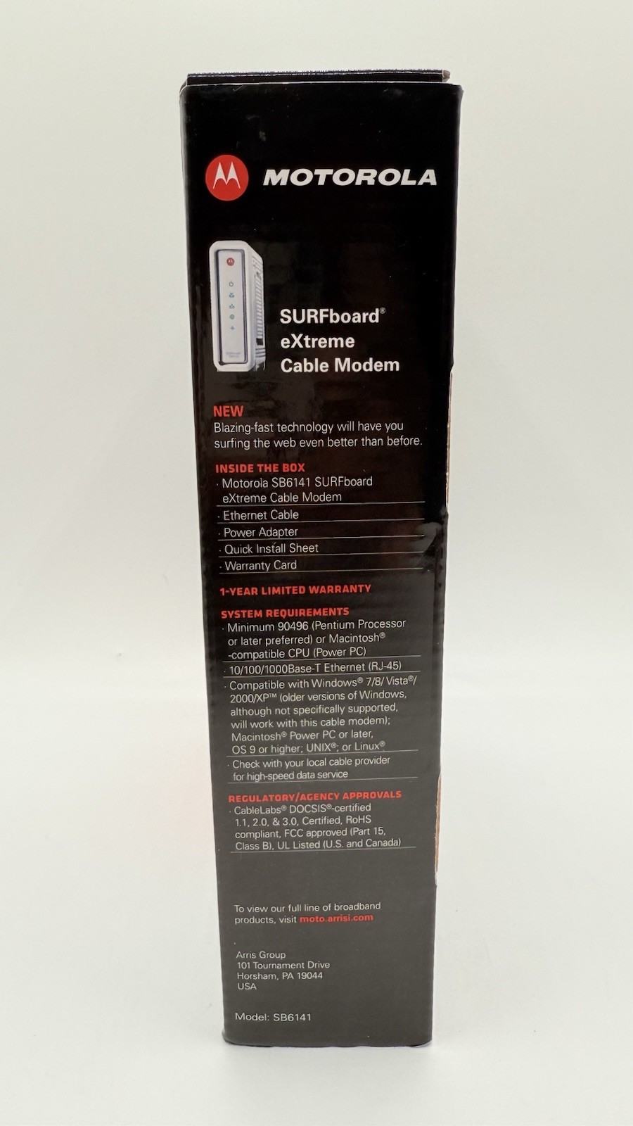 Cable Modem Motorola SURFboard Extreme SB6141 Docsis 3.0 Tested