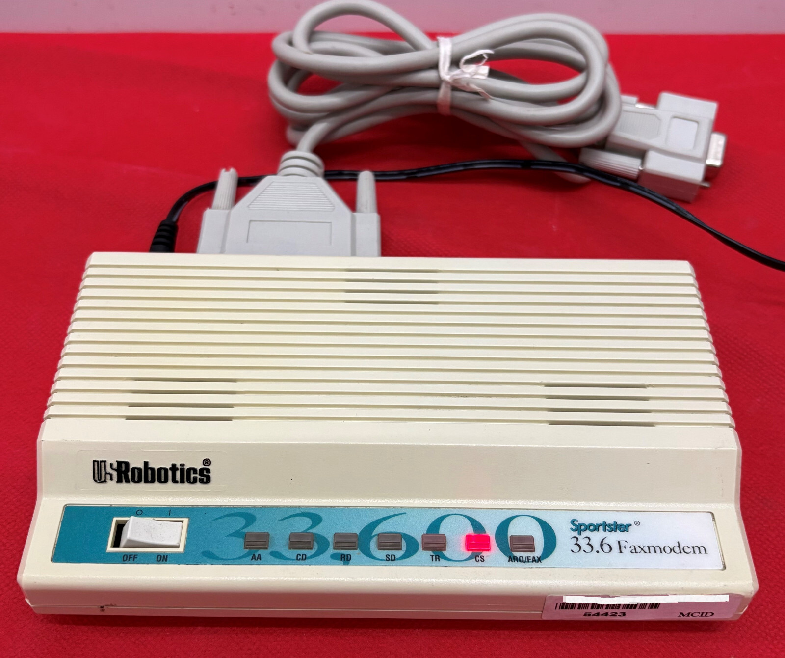 US ROBOTICS SPORTSTER 33.6 FAXMODEM 0459 SN: 21NJ25H7DBRT