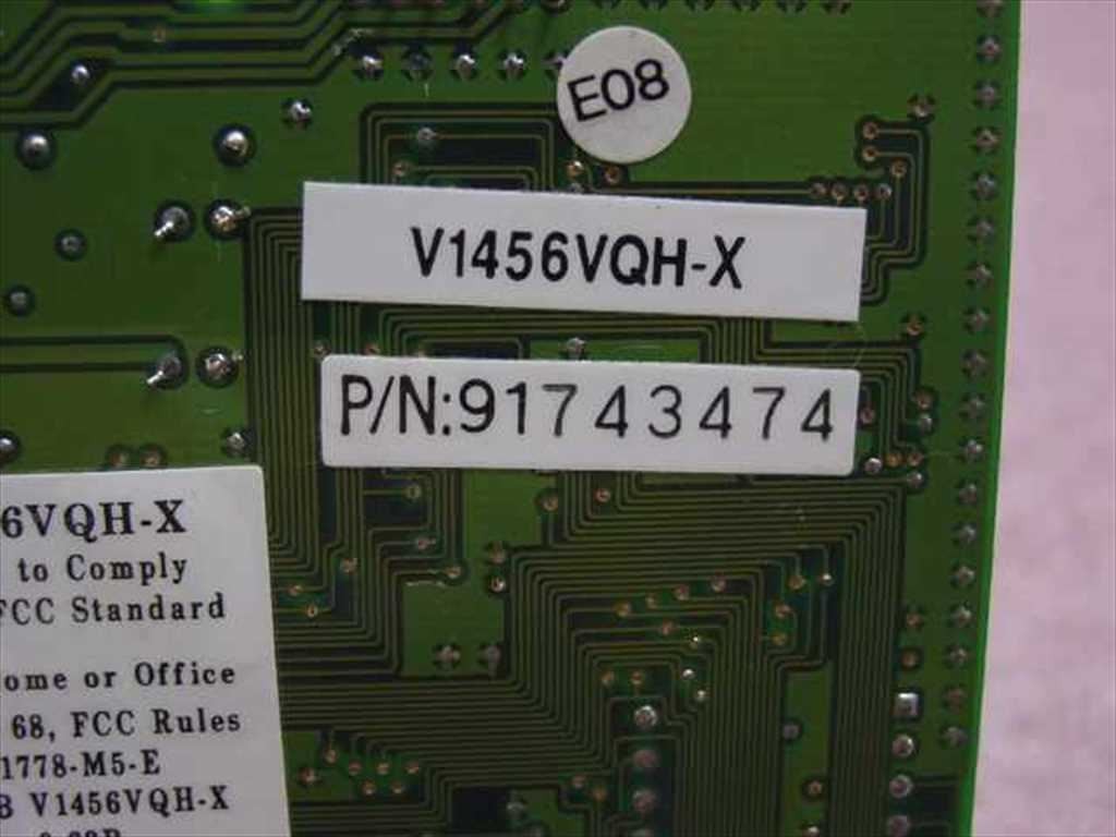 Davicom FB V1456VQH-X 56K PnP Voice Data Fax Modem Card