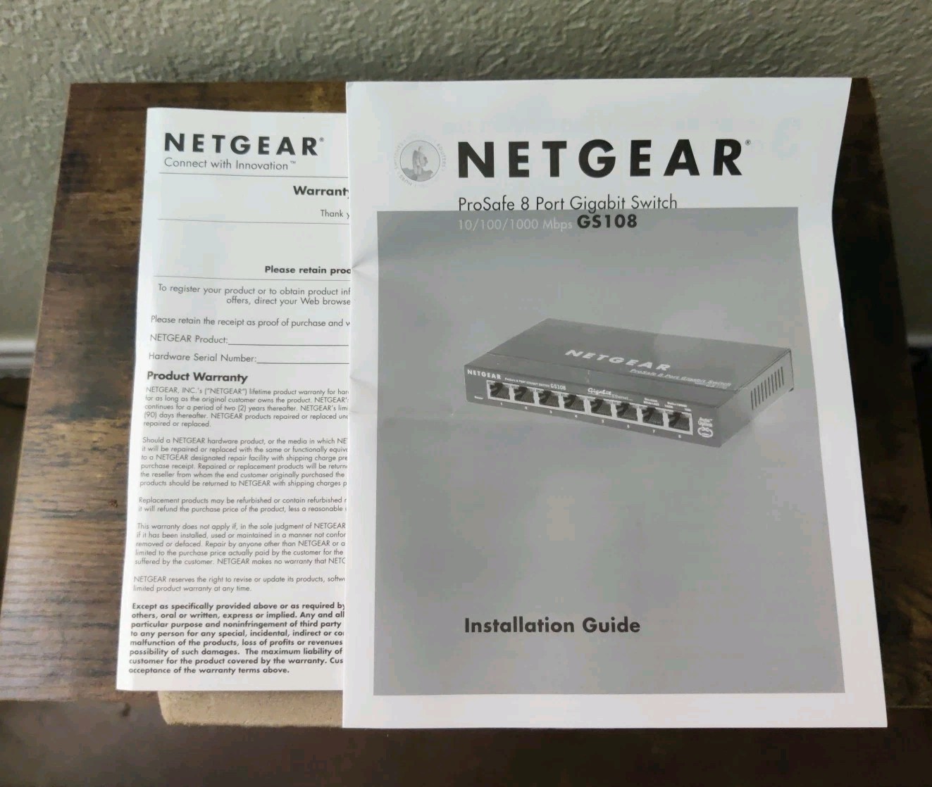 Netgear ProSafe GS108 Gigabit Desktop Switch 8 Port 10/100/1000 Mbps