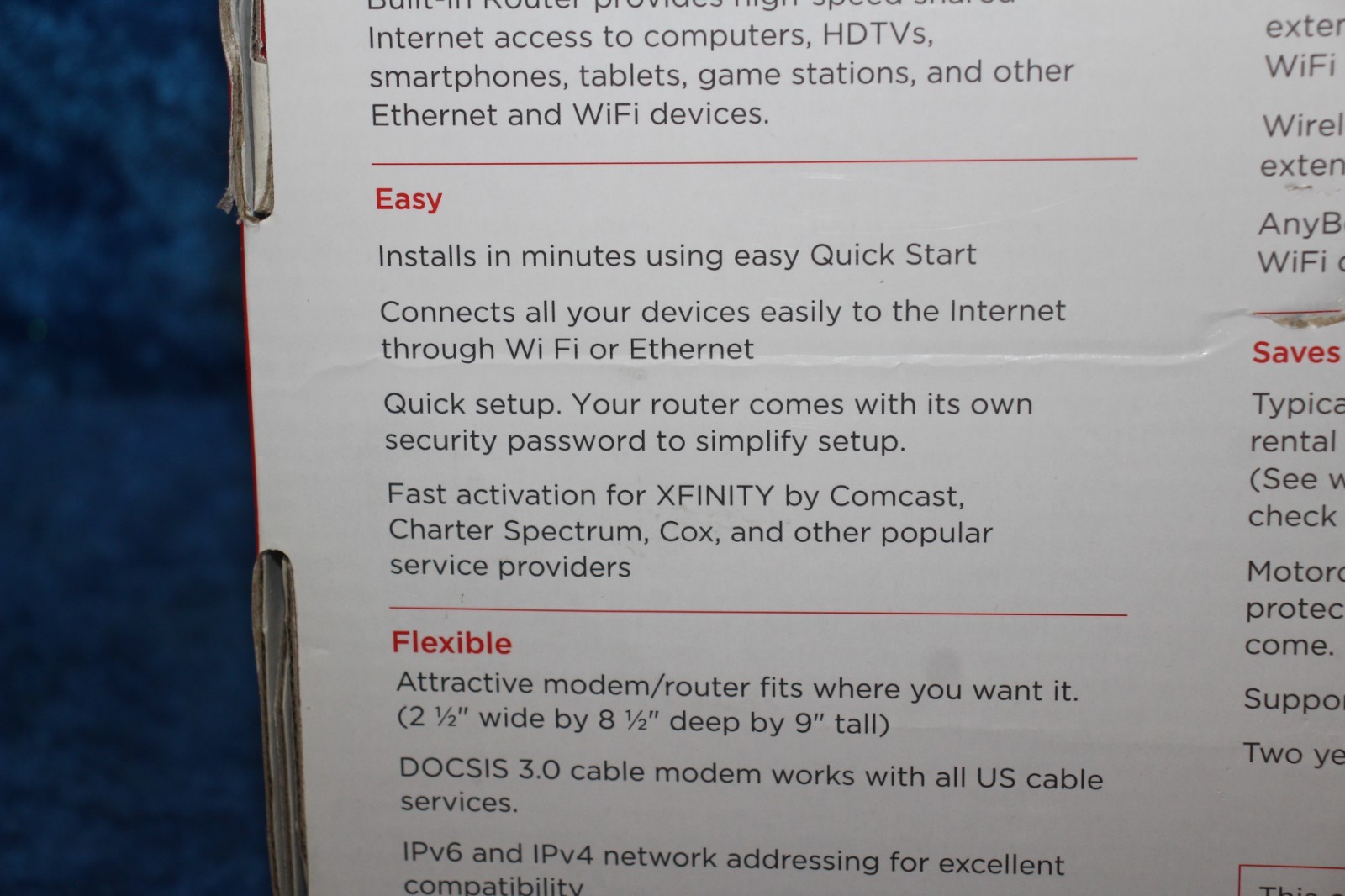 New Motorola MG7550 16×4 Cable Modem plus AC1900 Wifi Router with Power Boost