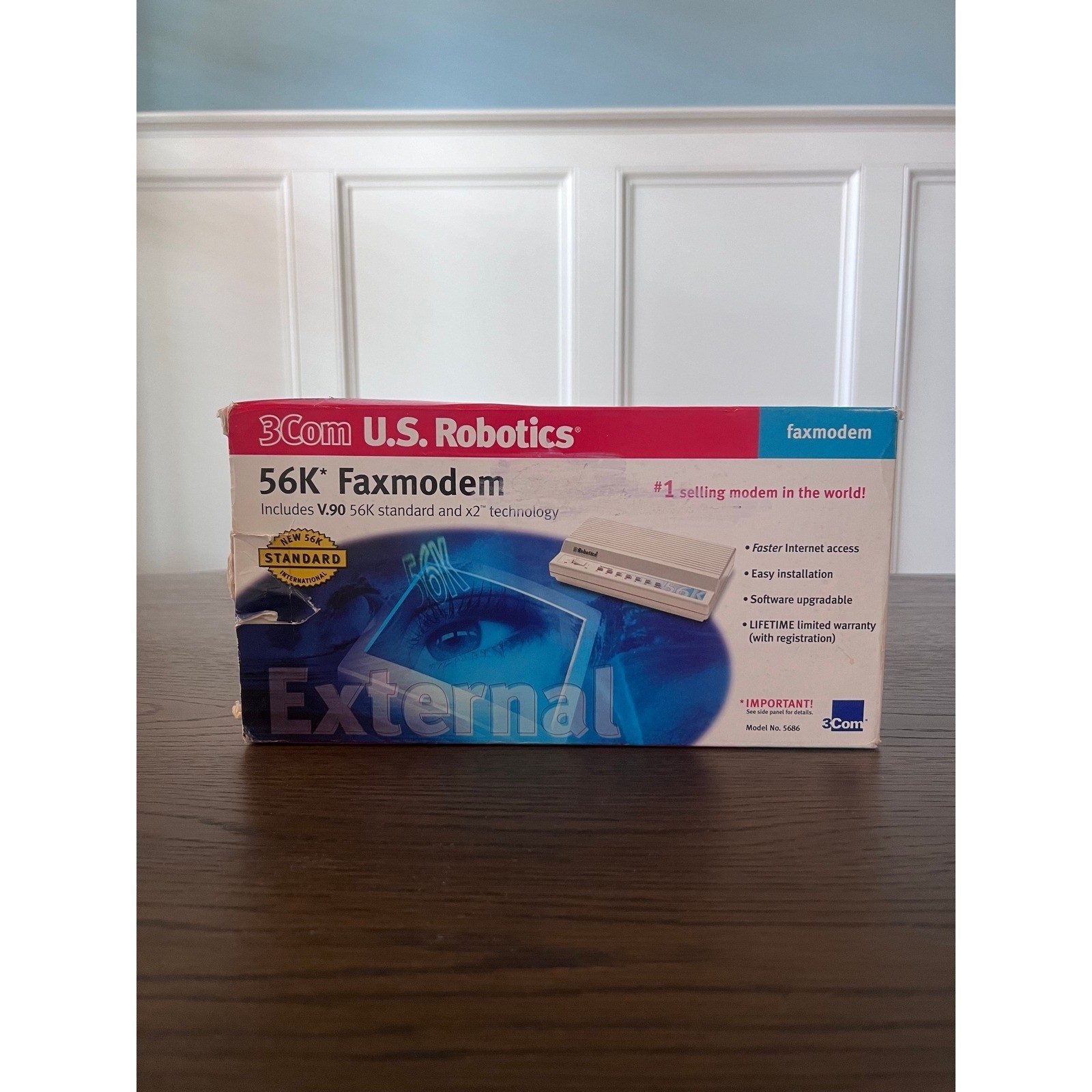 3Com US Robotics 56K Faxmodem External Model 5686 V90 x2 Technology
