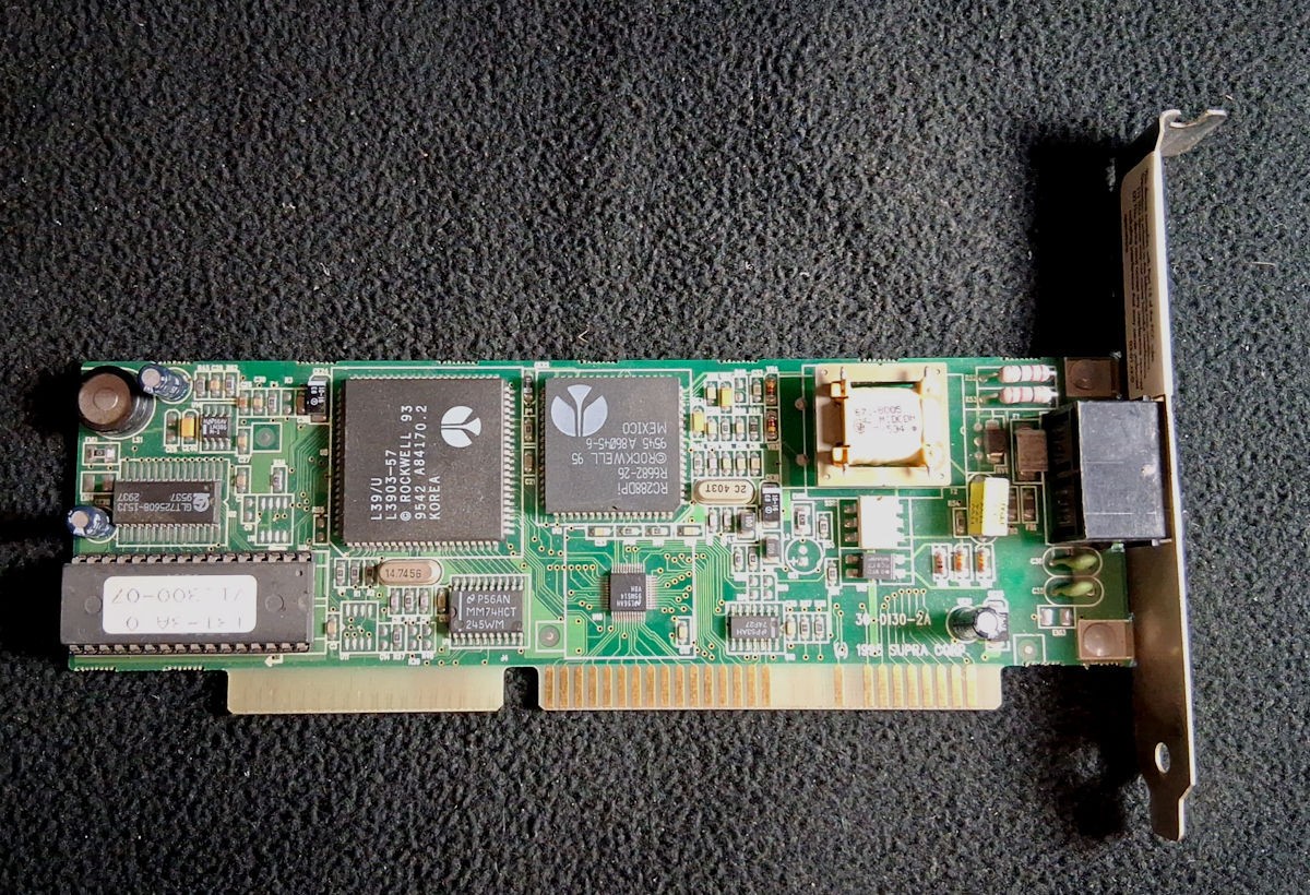 1995 SUPRA CORP SUPRAEXPRESS 288i PnP ISA 28.8 INTERNAL MODEM