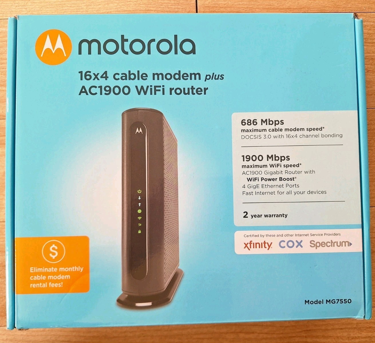 Motorola MG7550 16×4 High Speed ​​Cable Modem Plus AC1900 WiFi Router Tested!
