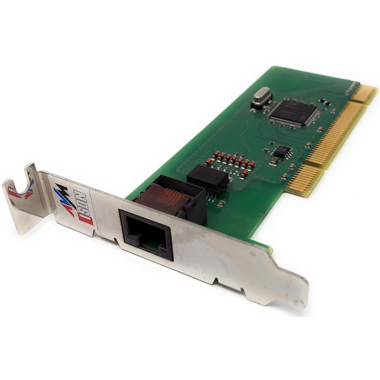 AVM Fritzcard PCI ISDN V2.1 Low Profile Fax Modem Win 7 8 10 + Software & Cable