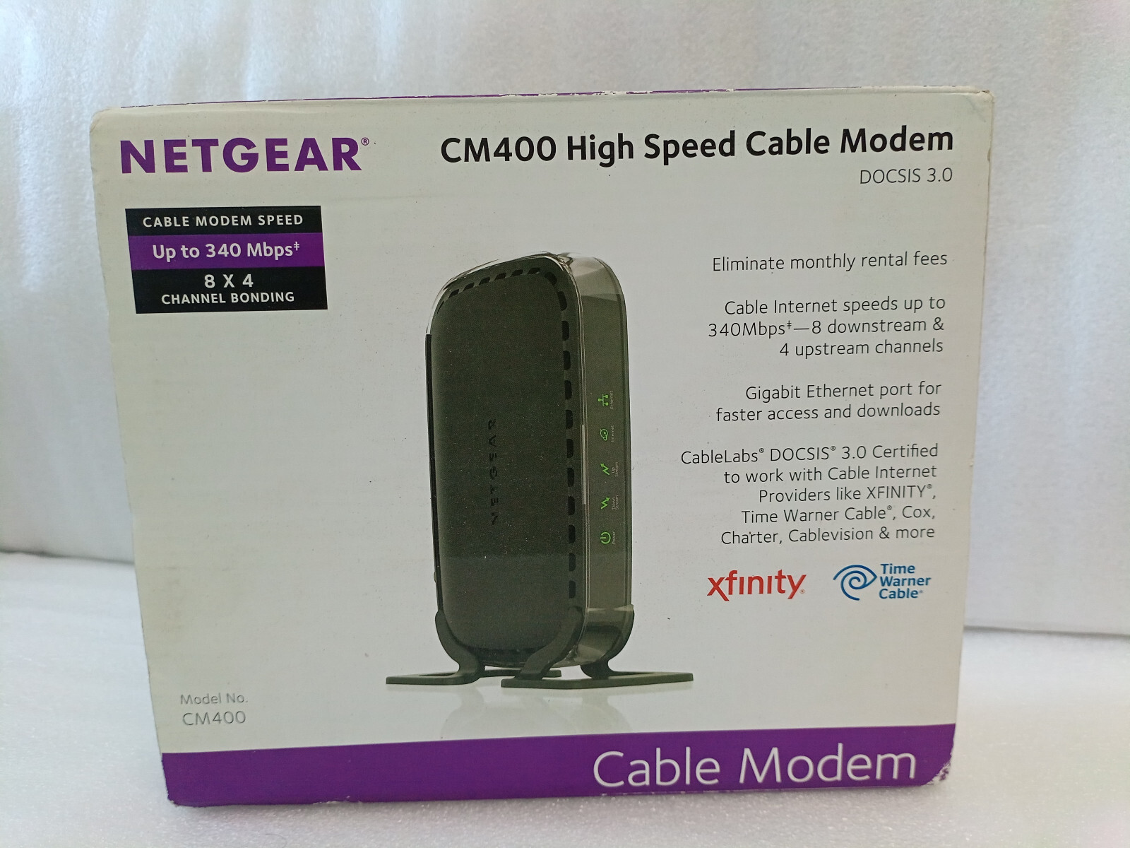 Netgear CM400 High Speed Cable Modem DOCSIS 3.0