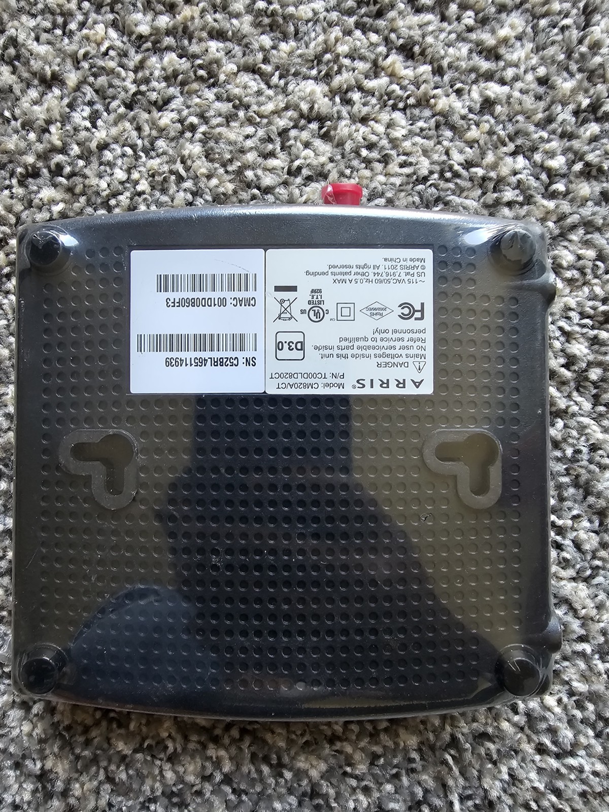 Arris CM820A DOCSIS 3.0 Cable Modem
