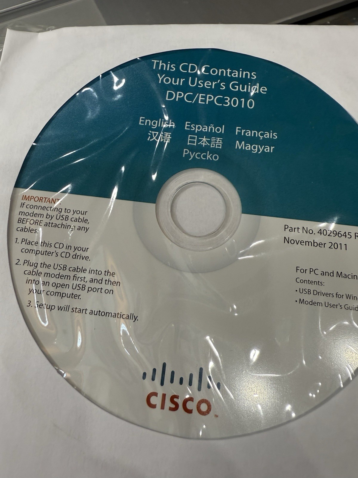 cisco dpc3010 Cable Modem