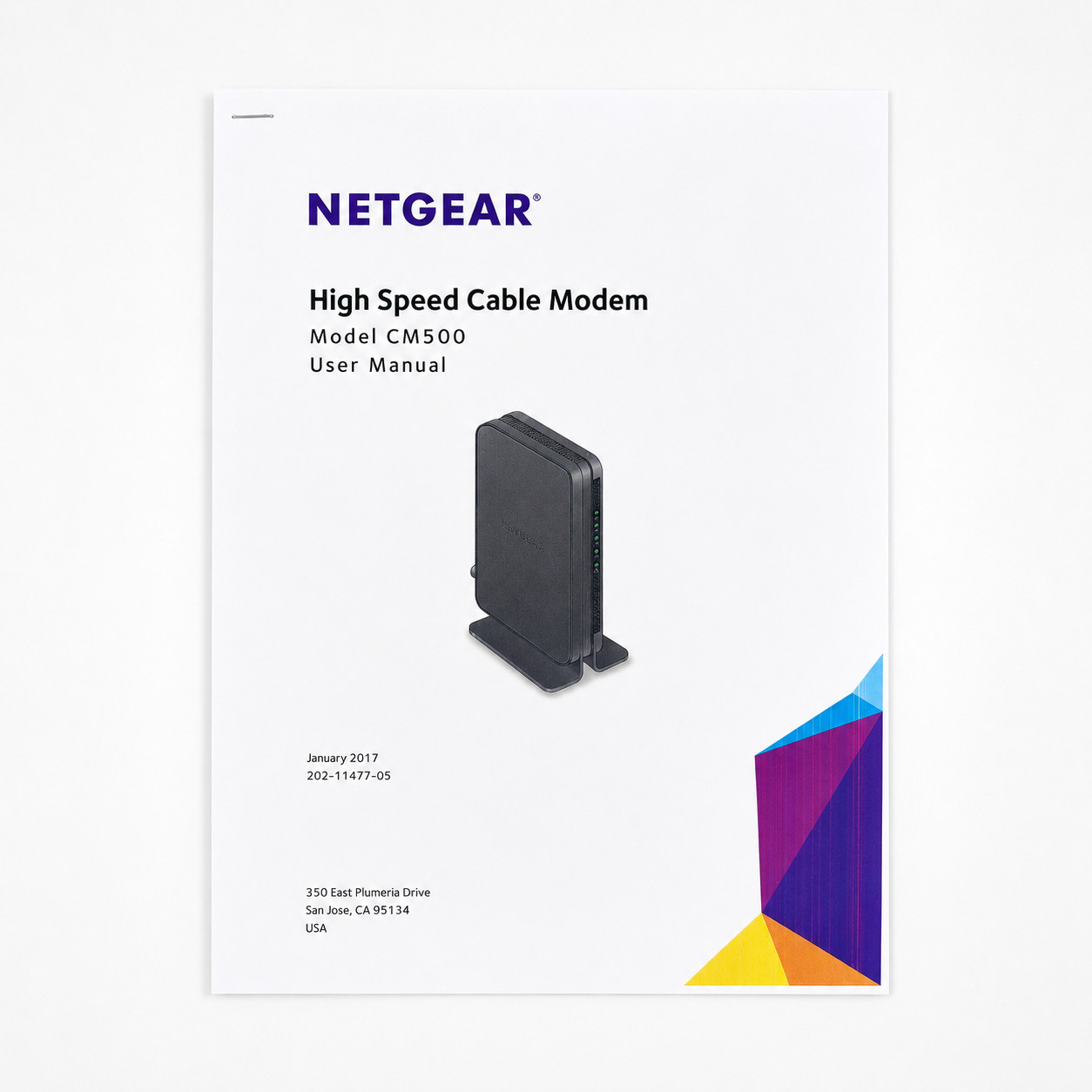 NETGEAR CM500 Cable Modem DOCSIS 3.0 680Mbps Xfinity Spectrum Cox Mediacom