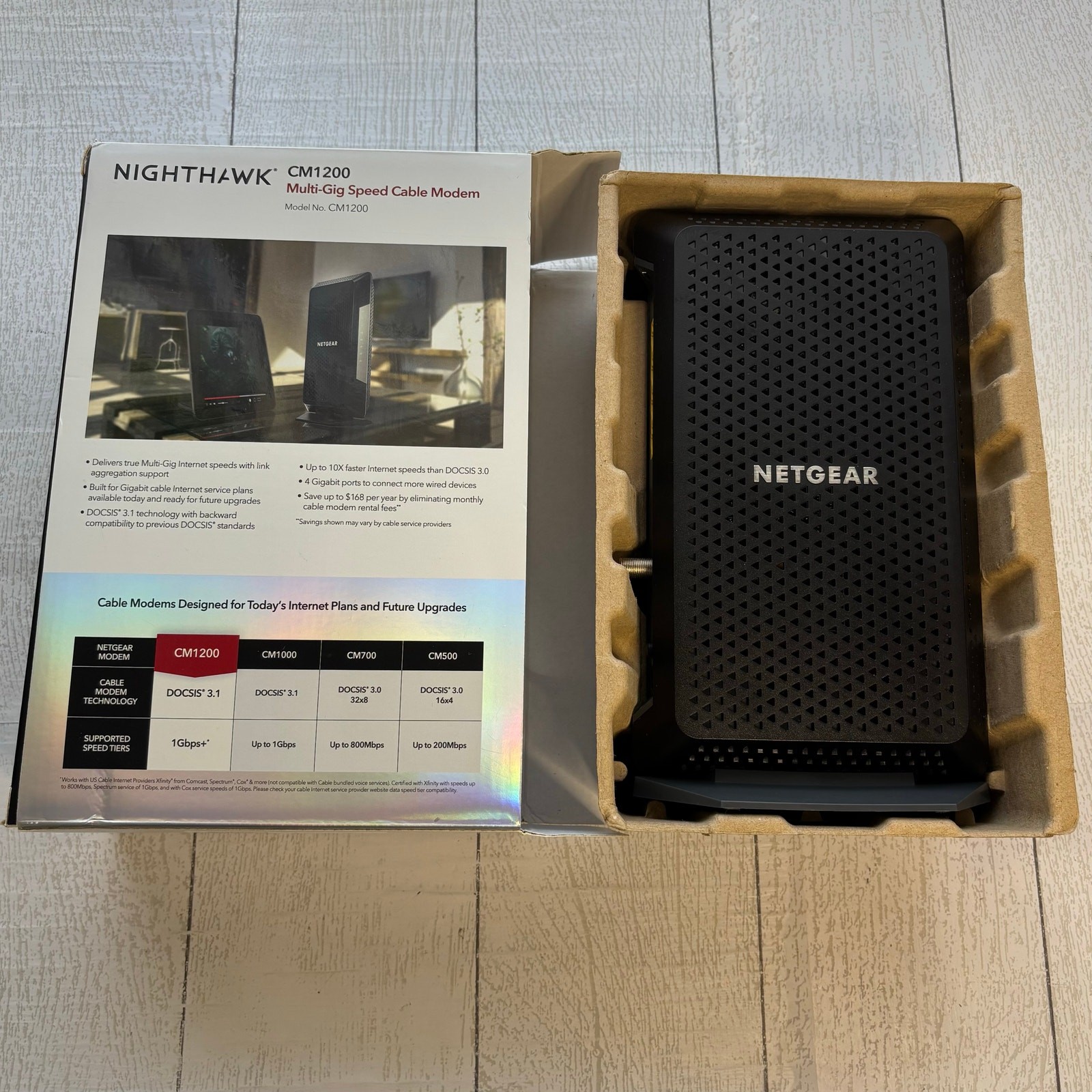 Netgear Nighthawk CM1200 Multi-Gig DOCSIS 3.1 Cable Modem