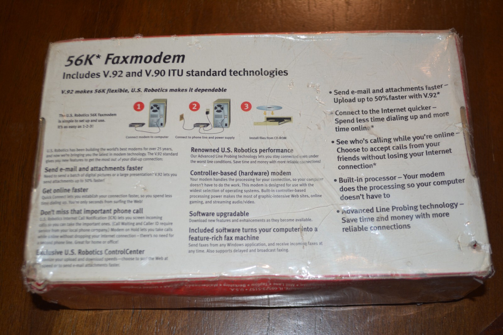US Robotics V.92 Model 5686E External 56K Faxmodem — NEW (read description)