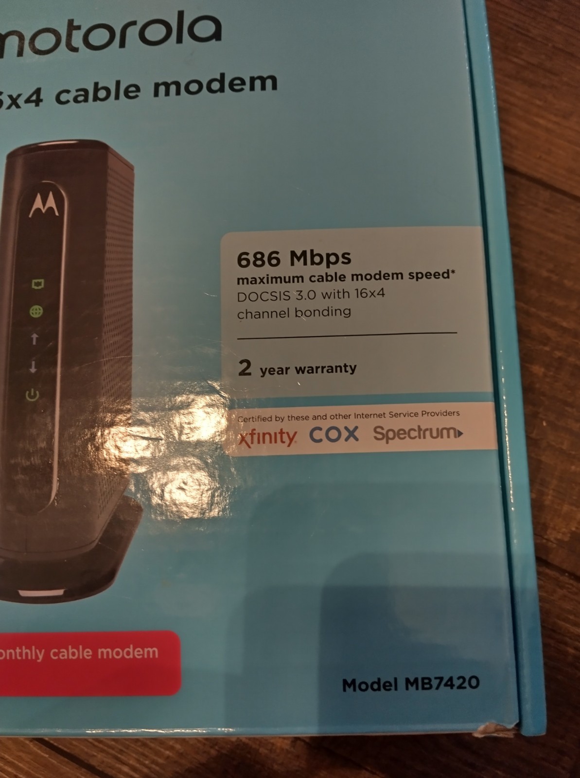 Motorola MB7420 16×4 High Speed ​​Cable Modem 686 Mbps