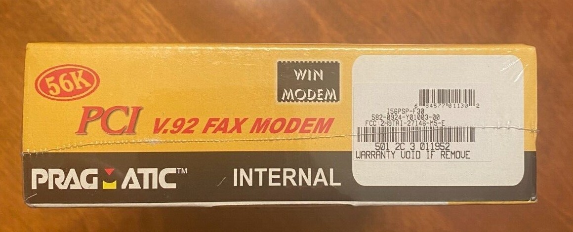 Pragmatic 56K PCI v.92 Fax Modem Internal – NEW