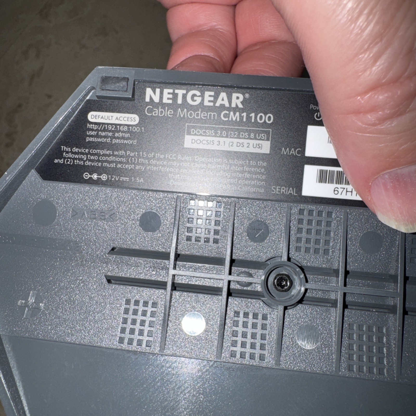 Netgear CM1100 DOCSIS 3.1 Multi-Gig Cable Modem