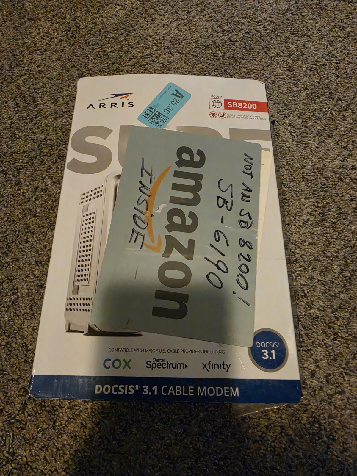 ARRIS Surfboard SB6190 32×8 DOCSIS 3.0 Cable Modem with 1.4 Gbps Download
