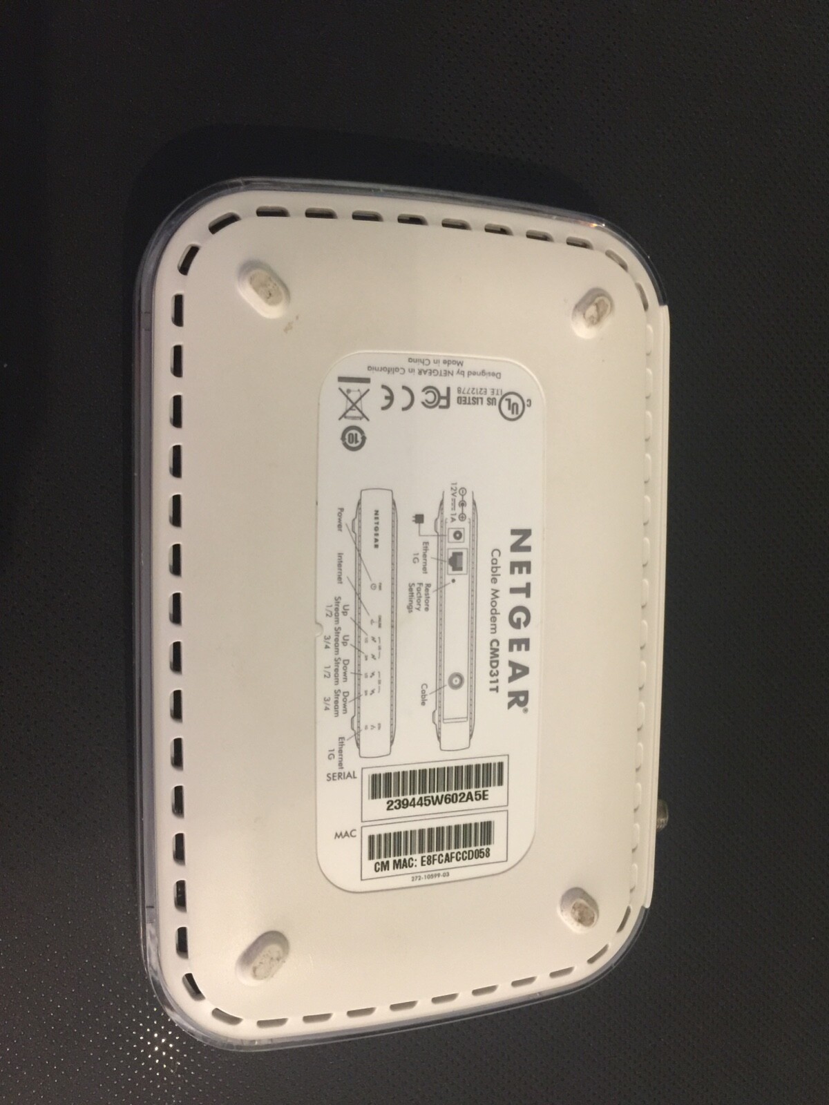 NETGEAR CMD31T-100NAS 153.6 Mbps
