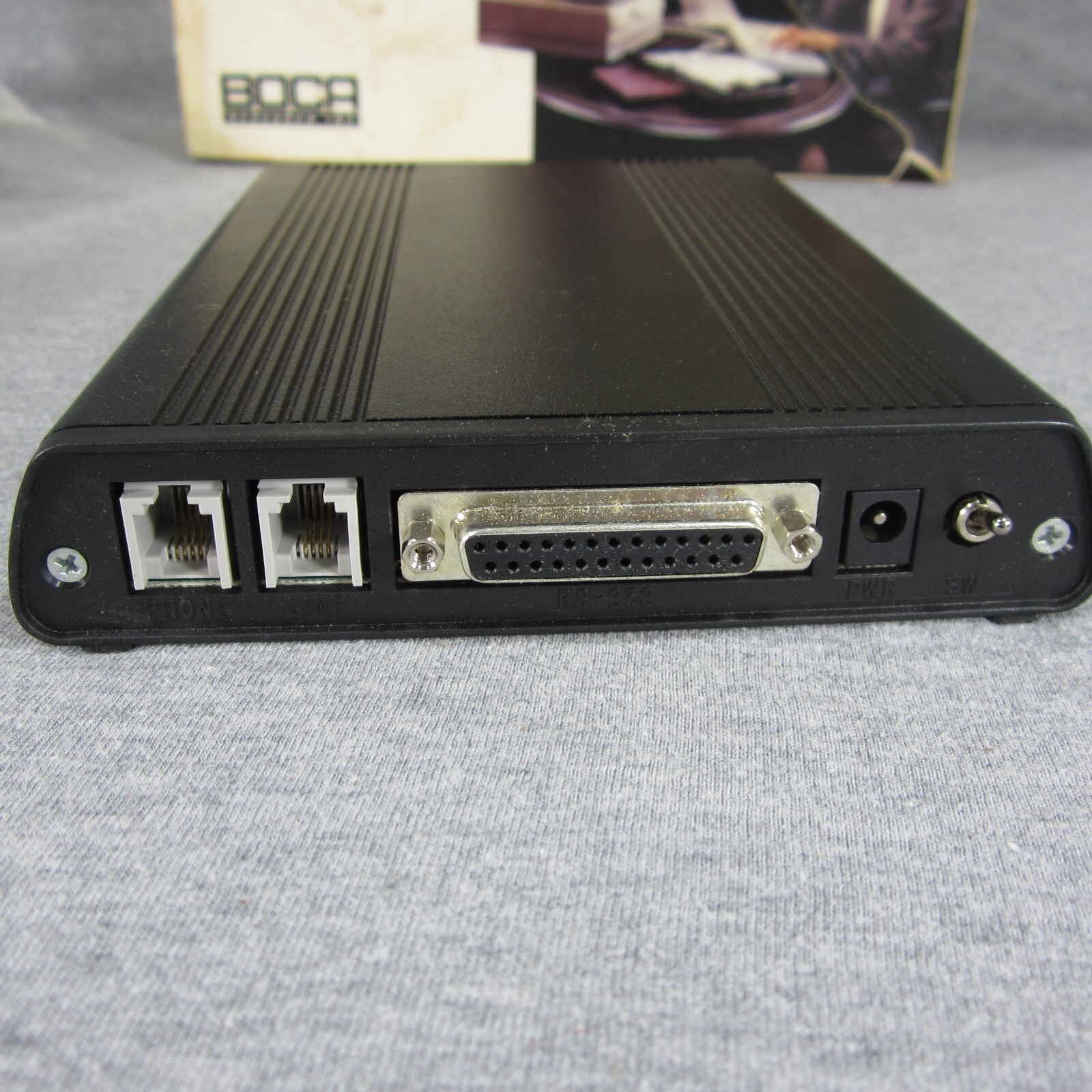 Vintage Boca Bocamodem V.34 28,800bps External Modem Data Fax