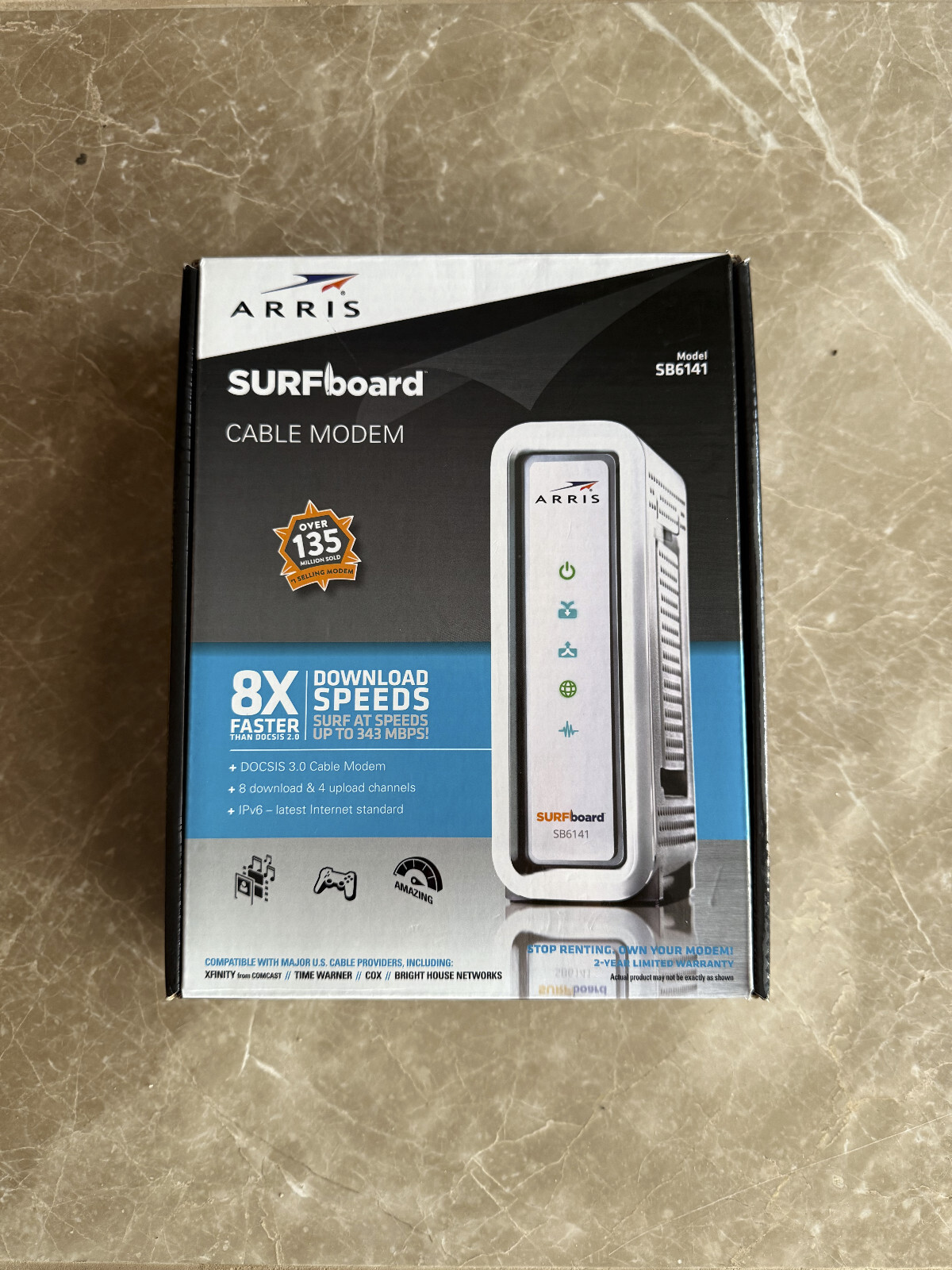 ARRIS SURFboard SB6141 Docsis 3.0 Cable Modem Used