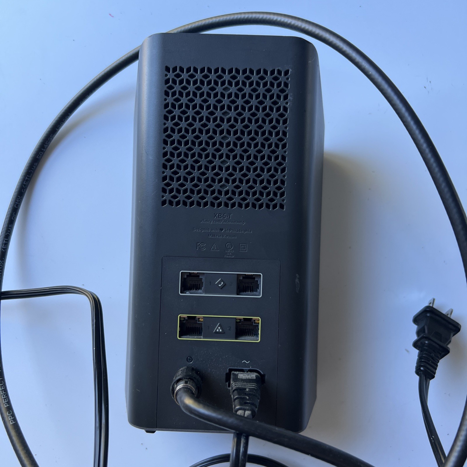 Xfinity XB6-A Gateway WiFi Router Unit w/ Power Cord & Coax Cable